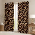 thumbnail image 2 of Erosebridal Old Fashion Cheetah Print Curtains Pack of 2 (42x84 Each) For Teens Adults,Abstract Animal Print Curtains Blackout, 2 of 6