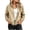Khaki, variant on XRoczxe Women's Lightweight Bomber Jacket, Zip Up Windbreaker Coat with Zipper Pockets, Casual Stand Collar Spring Fall Outerwear for Travel & Daily Wear