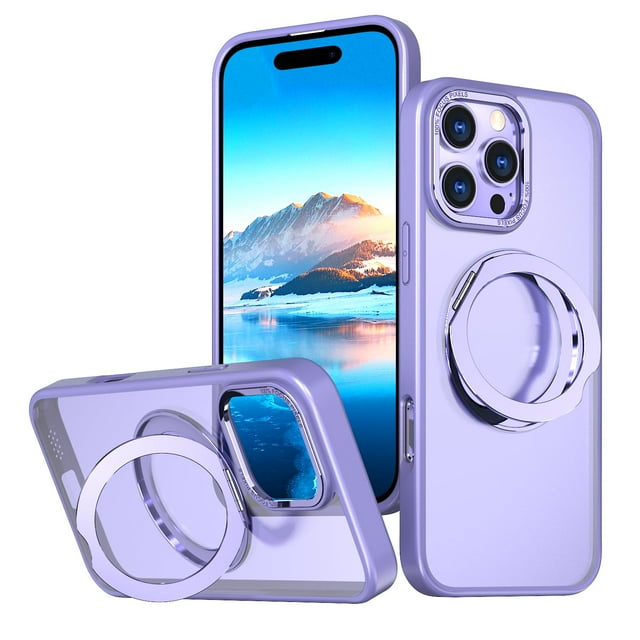 Funda Mangix para iPhone 16 Pro Max, 6,9 pulgadas, anillo giratorio 360°