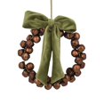 thumbnail image 1 of Holiday Time 9.5" Christmas Warm Wishes Iron Bell Wreath, Gold, 1 of 5