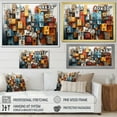 thumbnail image 4 of Designart "Cityscape Bluiding Geometric composition I" City Floater Framed Canvas Art Print, 4 of 7