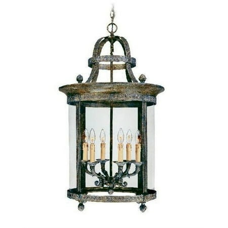 World Imports French Country 6 Light Outdoor Pendant