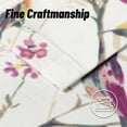 thumbnail image 5 of Window Valances for Laundry Bedroom Living Room, Birds Vines Printed Small Curtains Rod Pocket Vintage Semi-Blackout Valance for Windows, 52 x 18 Inch, Purple Birds, One Panel, 5 of 6