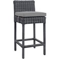 thumbnail image 1 of Modway Summon Tabouret de Bar d'Extérieur Sunbrella en Gris, 1 of 3