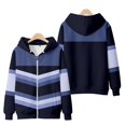 thumbnail image 1 of Sudadera con cremallera para hombre, con estampado 3D en color morado llama y rojo, genial abrigo con cremallera para mujer, ropa de calle, top Kawaii para niños, 1 of 6