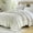 Beige(Cream/Off-white) Brown Floral, variant on Bedduvit 100% Cotton Quilt Bedspread - Queen Size Quilt, Beige Brown Floral Cotton 3-Piece Quilt Set, Vintage Lightweight Reversible Queen Coverlet All-Season Bedding Set with 2 Pillow Shams, 98"x90"