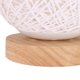 thumbnail image 5 of Lámpara De Luz Nocturna Led Creativa Con Pantalla Tejida A Mano Lámpara De Noche Decorativa Para Dormitorio De Madera Vogacara HA024799-02, 5 of 6