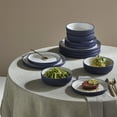thumbnail image 4 of Christian Siriano Laro 12-Piece Dinnerware Set Stoneware, Dark Blue, 4 of 6