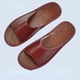 thumbnail image 3 of XIHAHA-zapatillas de piel de vaca auténtica para hombre y mujer, zapatos antideslizantes de fondo suave para el hogar, sandalias de talla grande 33-44, Verano, 3 of 5