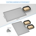 thumbnail image 3 of Verbopan Cat Scratching Pads : Easy to Clean Cat Litter Mat Soft and Waterproof Litter Box Mat (22"X34"- Gray), 3 of 5
