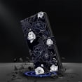 thumbnail image 6 of For Apple Google Pixel 10 / Pixel 10 Pro 6.3-inch Wallet Case Crystal Material Painted starry sky&geometric patterns&Flowers, Wallet For Women Men Card Holder Magnetic Clasp Kickstand Folio Cover, 6 of 8