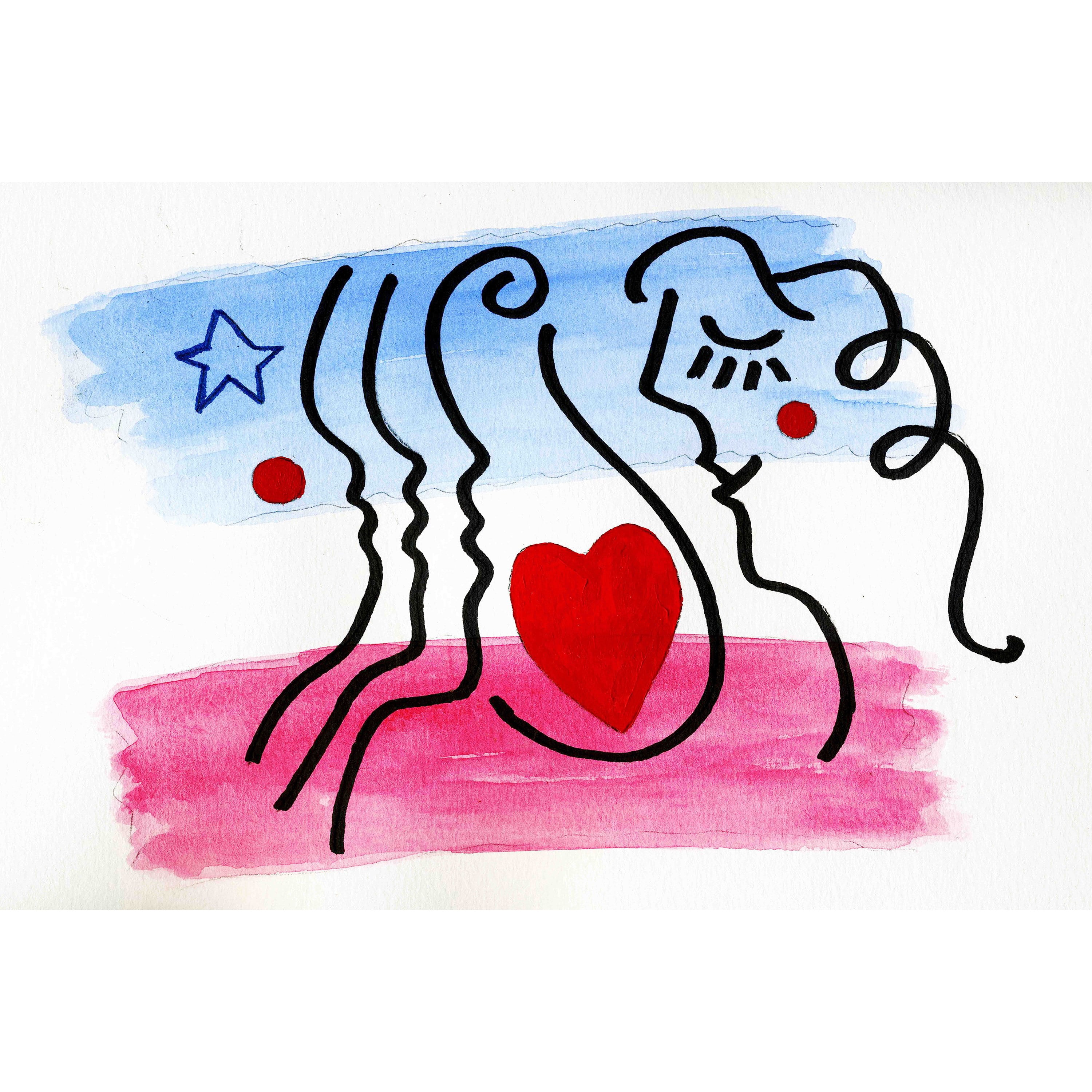 Marmont Hill "Lovers" by Wayne Ensrud Painting Print on Canvas