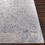 Hauteloom Dingwall Living Room, Bedroom Area Rug - Traditional - Gray, Medium Gray, Blue - 2' x 3'3