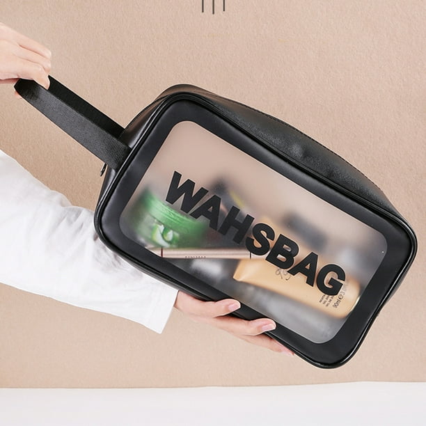 Bolsa de Almacenamiento de Cosméticos Transparente de Gran Capacidad: Organizador de Viaje Grande para Maquillaje y Cosméticos para Hombres y Mujeres.