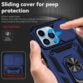 thumbnail image 4 of for iPhone 13 Pro Max Case with Camera Lens Cover HD Screen Protector, Military Grade Drop Protection Magnetic Ring Holder Kickstand Protective Phone Case for Apple iPhone 13 Pro Max 6.7 inch (Navy), 4 of 9