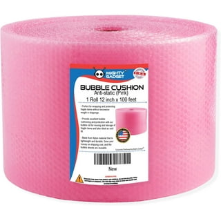Anti-Static Bubble Wrap, 20/500MM X 300FT, Pink