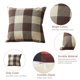 thumbnail image 3 of 2 fundas de almohada a cuadros para exteriores e interiores, fundas de almohada cuadradas de estilo rústico, decoración del hogar, 18 x 18 pulgadas, 3 of 5