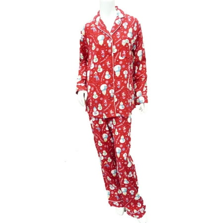 snowman flannel pajamas adonna womens walmart pjs sleep