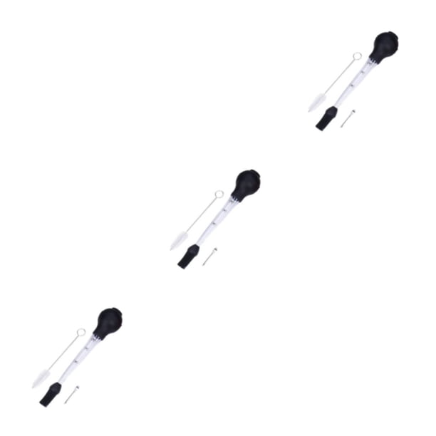 Naiovety Bomba de condimentos, jeringa de sabor, cuentagotas de aceite, mano de obra, accesorios para barbacoa, tubo de comida de pavo para aves Type1 NO1