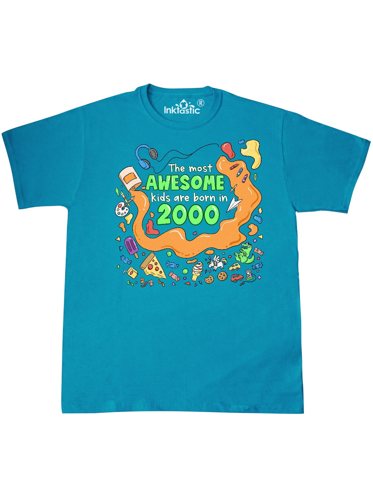 INKtastic - The Most Awesome Kids are Born in 2000 T-Shirt - Walmart.com - Walmart.com