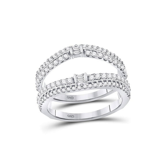 14K White Gold 3mm Flat Figaro Chain