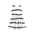 thumbnail image 3 of DORKASM Girls Sleeveless Tie Dye Stripe Dress: Pink Summer Sundress White 150, 3 of 4