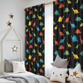thumbnail image 5 of Blackout Kids Curtains,Colorful Dinosaurs Pattern Childrens Insulated Curtains Set Of 2,Bedroom Essentials,Toddler Room Decor 52"x84", 5 of 5