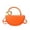 Orange, variant on Travel Tote Bags For Women Modern Craft Semi Circular Elegant Shoulder Crossbody Handbag for Women, Sophisticated Versatile Everyday Carry Purse Birthday Gifts