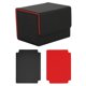 thumbnail image 5 of Caja de baraja de cartas coleccionables TCG Premium Zulema Estuche de cuero PU rojo capacidad 100 tarjetas, 5 of 8