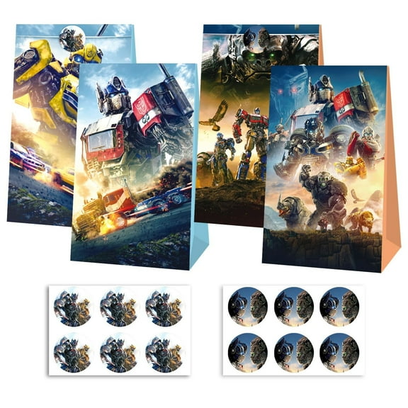 Transformers Candy Bags 12PCS Party Favor Gift Bags Birthday Party Decorations