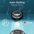 thumbnail image 3 of Talosbo S2 Cordless Robotic Pool Vacuum Automatic Pool Cleaner for Above-Ground & Flat Inground Pools, 90 Min Runtime,Dual Filters, 3 of 10