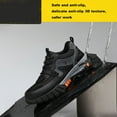 thumbnail image 3 of safety trainers steel toe cap work shoes sneakers mesh fashionable lightweight comfortable breathable anti smash non slip puncture proof power workshop construction site machine made travel climbing, 3 of 8