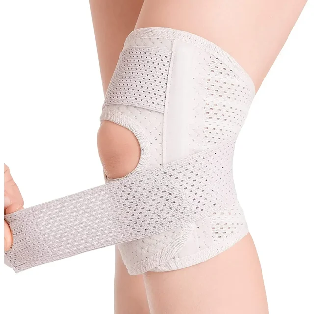 Knee Braces for Knee Pain Women Men,Open Patella Knee Compression Sleeve with Adjustable Straps for Working Out,Knee Support