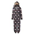 thumbnail image 2 of Sunisery Family Christmas Pjs Matching Sets Santa Print Jumpsuit Onesie with Hooded Christmas Pajamas for Family Holiday Xmas Sleepwear, 2 of 5