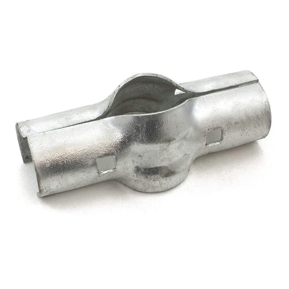 Line Rail Clamps 1-5/8" x 1-3/8", 20 Pack - Chain Link Fence Rail Connectors - Galvanized Steel Fence Hardware - Post & Rail Clamp Kit for Secure Fencing