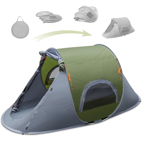Pop-up Camping Tent: 1 Person Tent Waterproof Instant Easy Setup Outdoor Tent