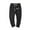 Mens Pants Black, variant on M-5X Mens Big & Tall Pants Cotton Plus Size Drawstring Elastic Waist Straight Leg Trousers with Pockets Breathable Solid Color Relaxed Pant