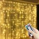thumbnail image 2 of Guirnalda de luces LED de hadas de Navidad, cadena de luces de cortina, Control remoto incluido, decoración del hogar, dormitorio, ventana, iluminación de vacaciones, 2 of 4