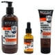 thumbnail image 2 of REVUELE MEN CARE SOLUTIONS 3 PACK SET CUIDADO DE CARA, CABELLO Y BARBA PARA CABALLERO 300ML/30ML/80ML, 2 of 5