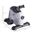 thumbnail image 2 of CoSoTower Portable Mini Exercise Bike Desk Pedal Indoor Cycle Fitness Hand Foot Exercise Machine w/ LCD Display, 2 of 7