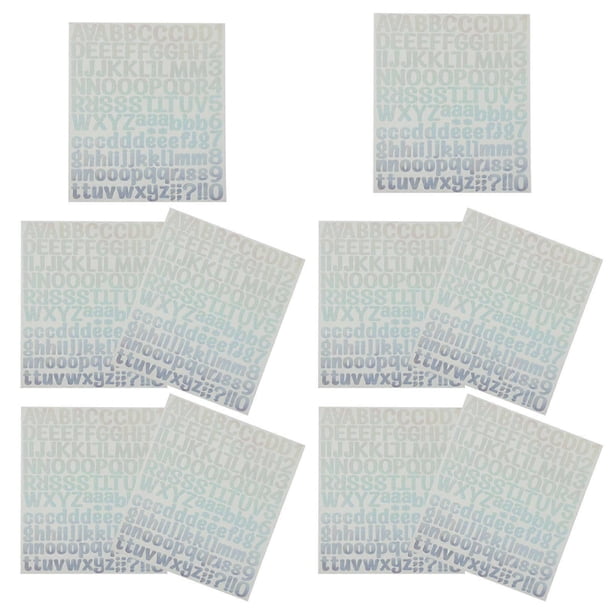 10 Sheets Self Adhesive Vinyl Waterproof Personality Letter Sticker Alphabet Decals