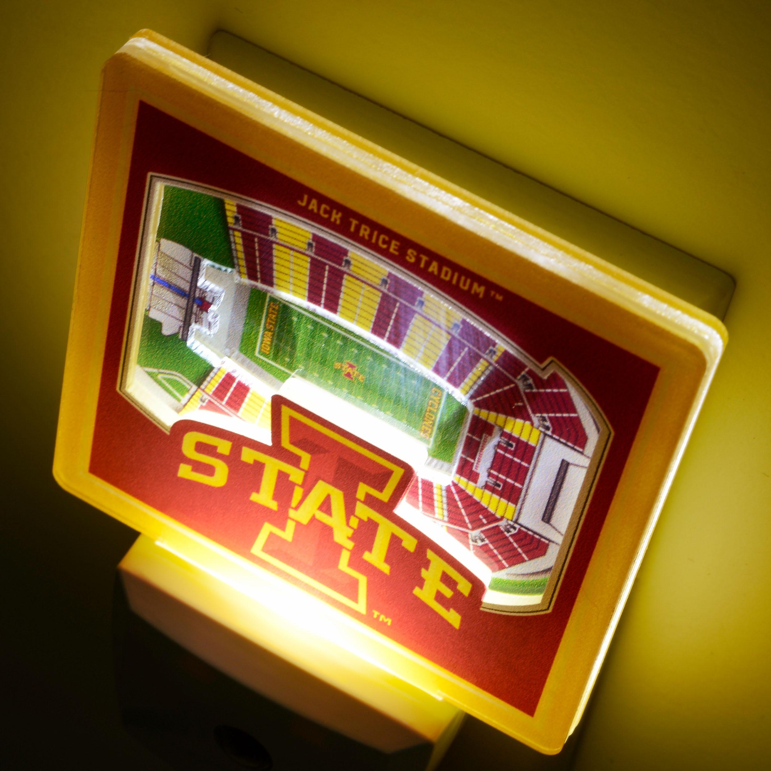 YouTheFan NCAA Iowa State Cyclones StadiumView Nite Light