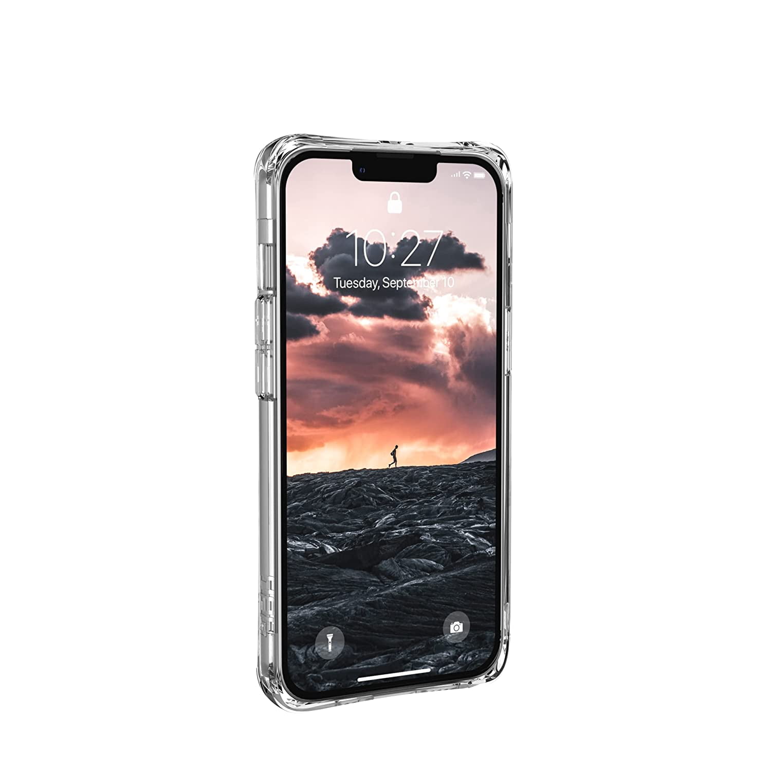 UAG iPhone 13 Case [6.1-inch screen] Compatible with MagSafe Rugged Lightweight Slim Shockproof Clear Plyo Protective Cover, Ice
