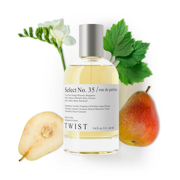 Twist Select No. 35 Inspired by Jo Malone's English Pear & Freesia, Long Lasting Perfume For Women, EDP - 100 ml | 3.4 fl. oz.