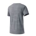 thumbnail image 6 of Short Sleeve Quick Dry Performance Shirt Shirts for Men Heavyweight Cotton Tee Tops Men's Casual Summer Short Sleeved Solid Color Round Neck Fitness Blouses Shirts Gray Xxl, 6 of 6