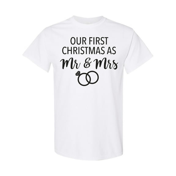 Inktastic Our First Christmas As Mr and Mrs T-Shirt