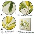 thumbnail image 3 of Designart "Minimalistic Green Leaves" Leaves Floater Framed Wall Decor, 3 of 5