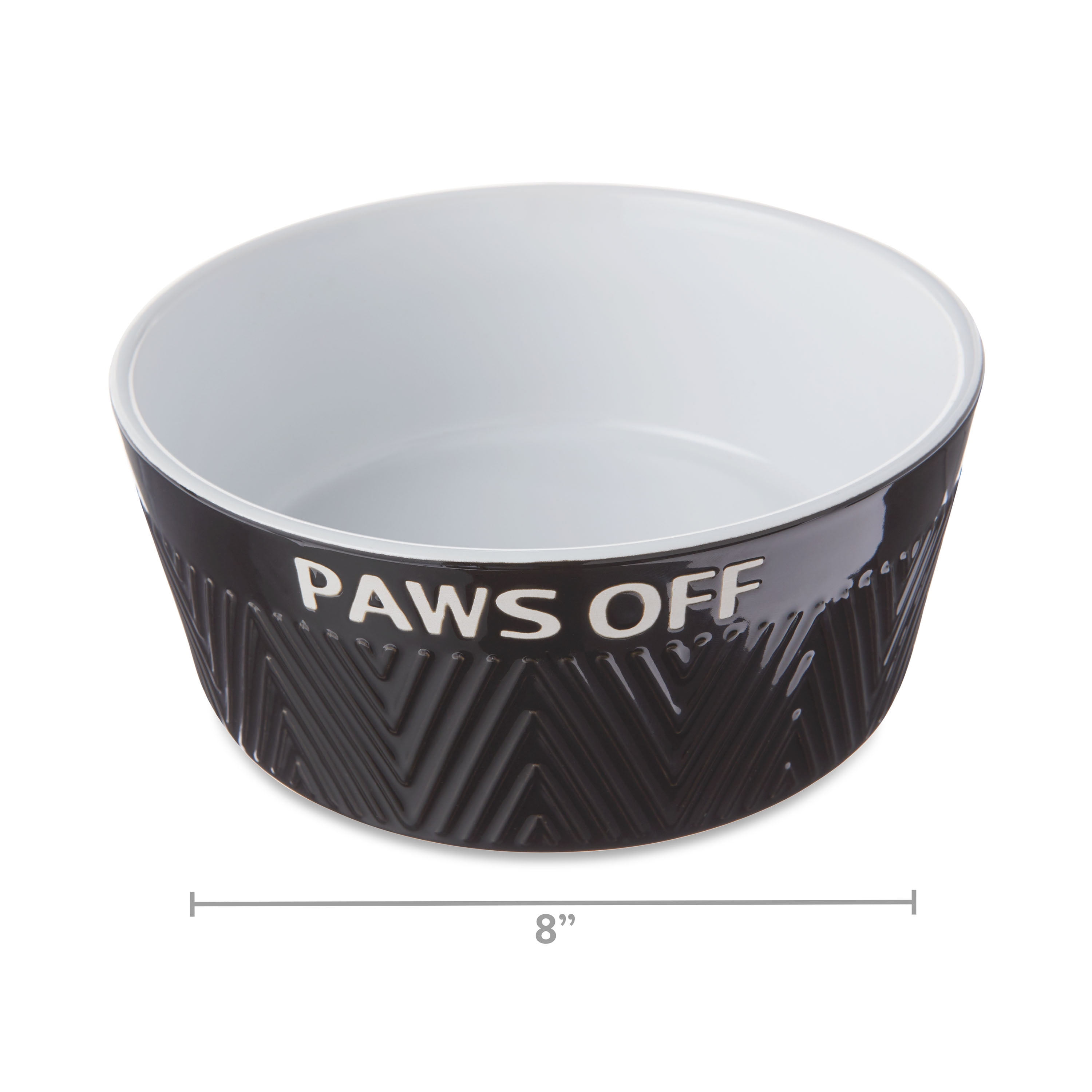 Addogyy Black Dog Bowl Ceramic for Medium Large Breed, Heavy Weighted Dog  Food Water Feeder Dish, Non - Slip Modern Cute Extra Big Porcelain Pet Bowl