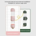 thumbnail image 4 of Parrot Waterer Dispenser,QZS Automatic Parrot Conure Cockatiel Water Dispenser,Portable Cage Accessories for Medium Small Birds,Green,1Pack, 4 of 6