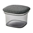 thumbnail image 2 of de almacenamiento con asiento acolchado, taburete de almacenamiento multifuncional duradero para zapatos, caja de almacenamiento de juguetes Gris, 2 of 9